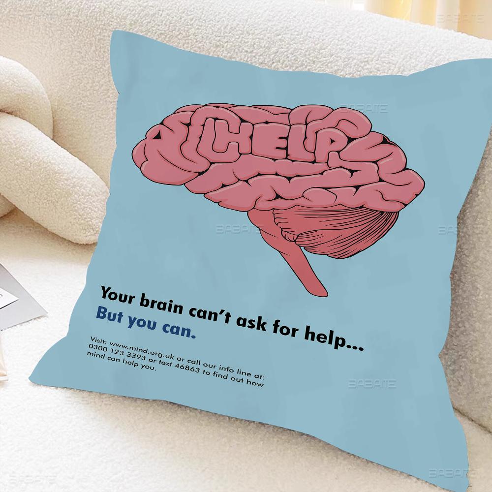 Brain Abstract Art Painting Cushion Cover Pillow Cover Decor Pillowcase Printed Cushion Case For Couch