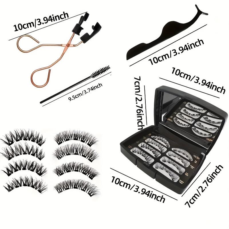 Магнитный набор накладных ресниц 2026 - 8 пар для естественной красоты