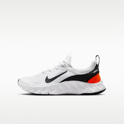 Nike Free Ride White Safety Orange Black (GS) 35.5