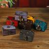 Retro Multi-Color Wooden Jewelry Box: Home Ornament & Escape Room Prop