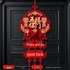 Chinese New Year Fu Character Door Window Stickers - 3 Pack