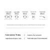 PARZIN Unisex Lightweight Titanium Fashion Myopia Glasses Frame 62027