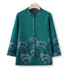 New Autumn and Winter Sweater Jacket Women's Middle-aged and Elderly Women's Knitted Sweater Cardigan Top