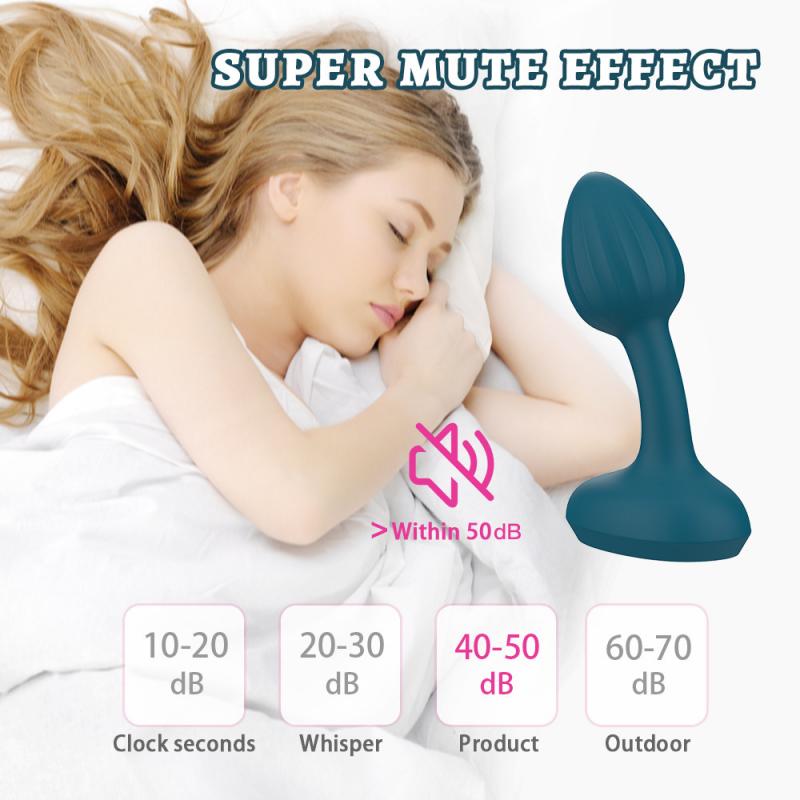 Vibrerende Butt Plug Prostata Massasjer Vibrator med fjernkontroll 10 vibrasjonsmoduser Silikon Oppladbar analplugg Sexleketøy for menn og kvinner