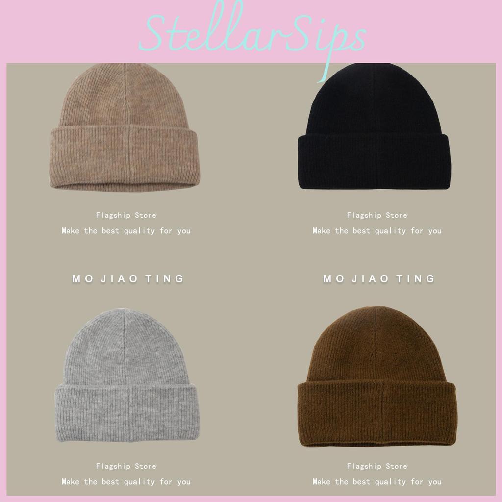 Korean Style Classic Beanie For Women Premium Cotton Knit Warm Hat Winter
