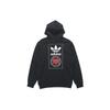 adidas Oryginalna bluza z kapturem z serii walentynkowej z logo z nadrukiem na plecach Męskie topy czarne GK7164