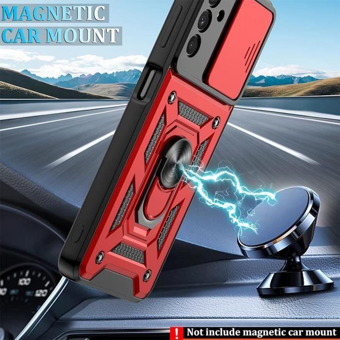 Coque de protection pour Samsung Galaxy A13 5G - BOOLING - Rouge - Antichoc - 2 Verres Trempés