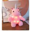 25cm Simulated Luminous Unicorn Plush Toy Filled with Plush Toys, Figurine Dolls, Cartoon Anime Cute Gifts, Children's Fun Dolls