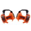 1 Pair Kids Children Outdoor Adjustable LED Flashing Wheel Heel Skate Rollers