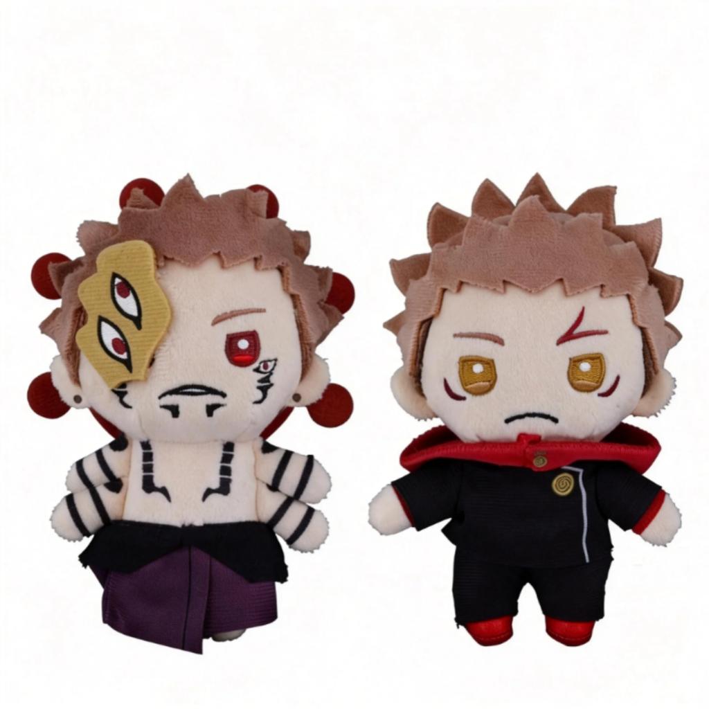 12CM Cartoon Jujutsu Kaisen Plush Doll Cute Ryōmen Sukuna Toge Omori Anime Periphery Doll Pendant Room Decor Birthday Gift