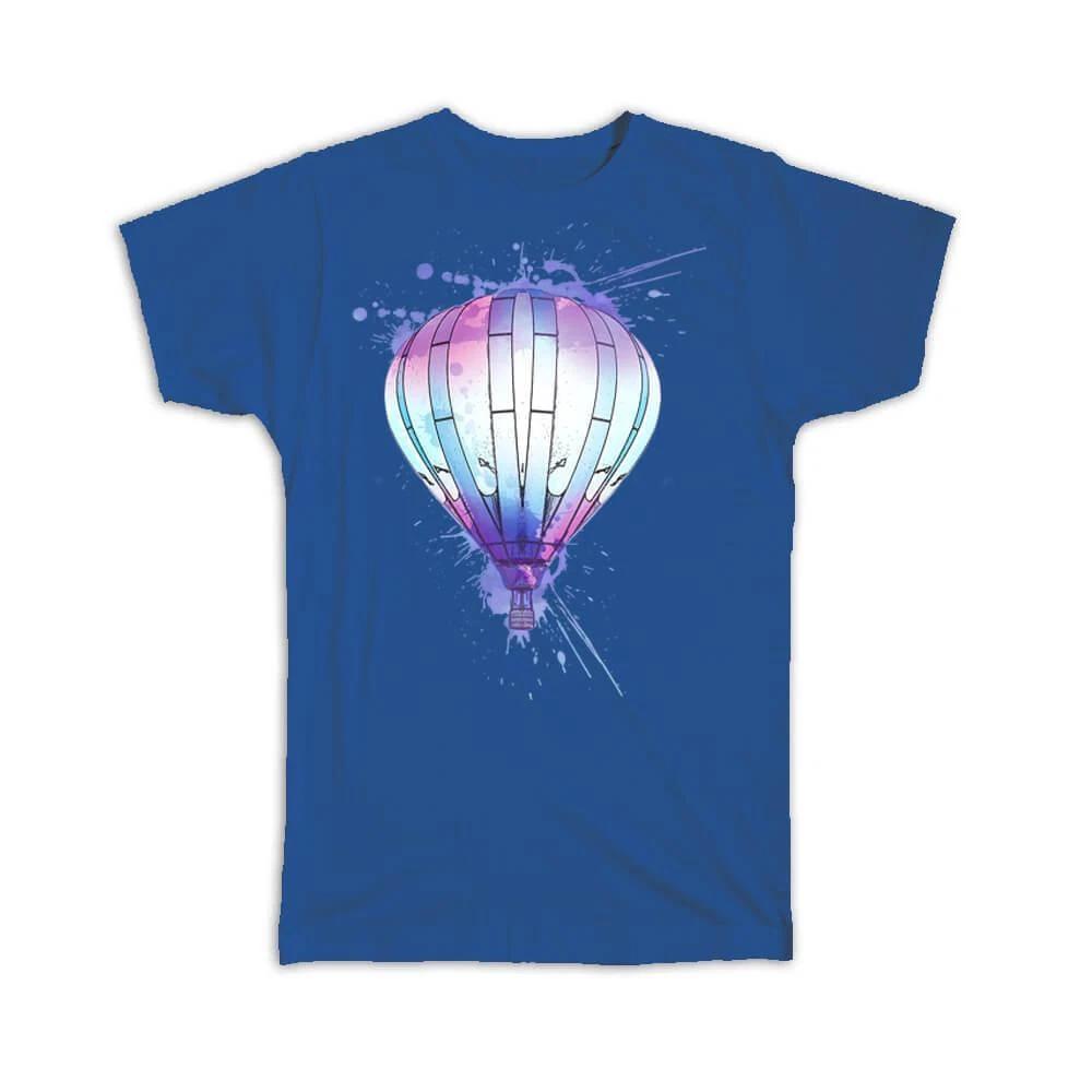 Gift T-Shirt : Hot Air Balloon Transcend Color Girlish Room Decor Ballooning M