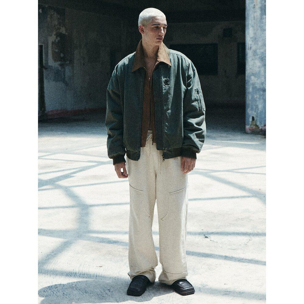 Saendeusaundeu Carpenters Sweat Pants Beige