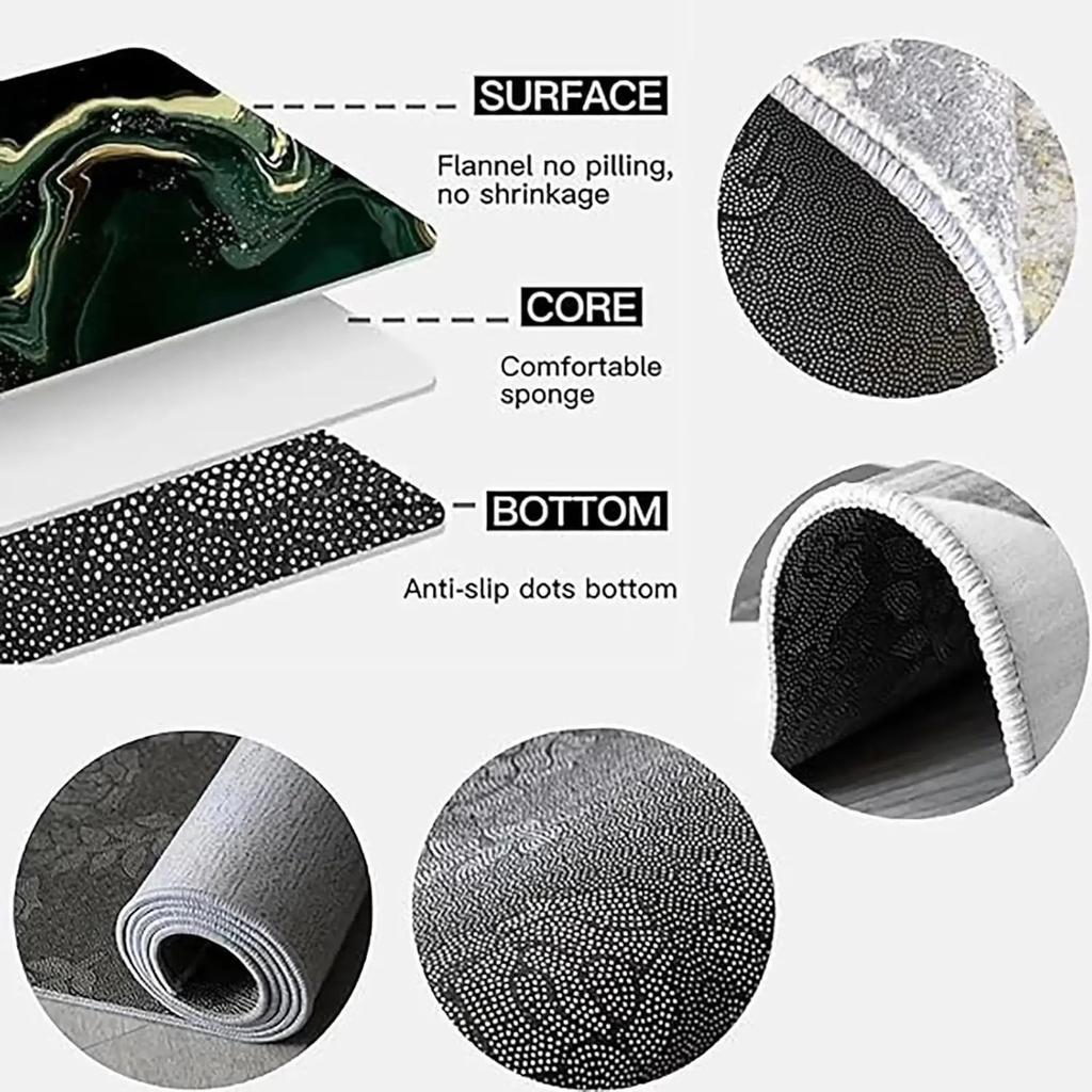 Galaxy Area Rug Outer Space Starry Sky Large Carpet for Home Living Room Bedroom Sofa DecorCarpet Dark Blue Non-slip Floor Mat