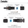 10 Paar Solarstecker Stecker Buchse Verbinder Photovoltaik-Stecker IP67 mit 1 x Schraubenschlüssel - DD01