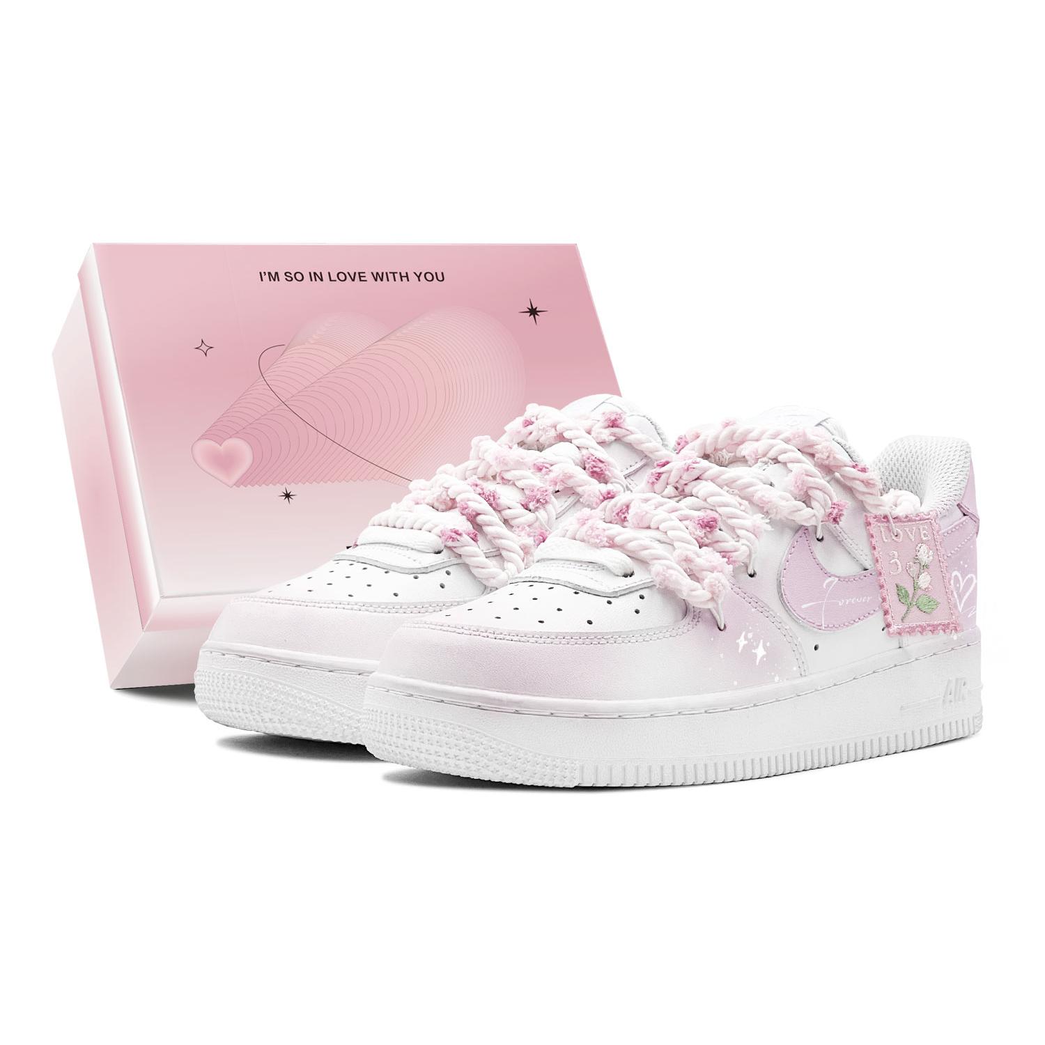 

Nike Air Force 1 GS Couple s, Romantic Favor, Misty Star Love, Rose, Elegance, Elegant, Girlish Heart, Sweet Style DH2920-111(TeamS2-S-BOX) 36