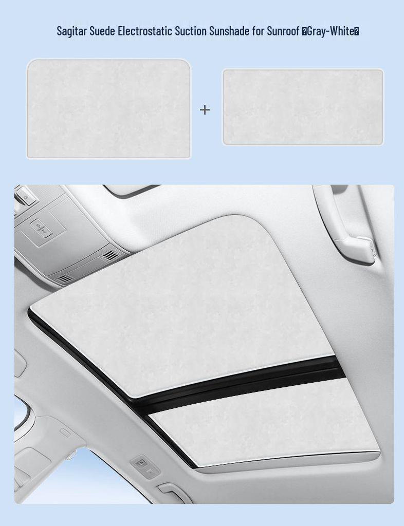 Suede Sunroof Sunshade for Volkswagen Teramont/Tiguan/Sagitar - Electrostatic Fit