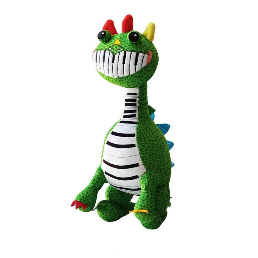 New Poppyed Pianosaurus  Cartoon Plush Doll Anime Nightmare Game Plushie Stuffed Pillow Doll  Kids Birthday Gift Ornament Toy