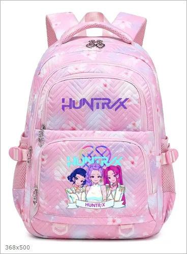 Kpop Demon Hunter Printed Backpack Female Student School Bag Large Capacity Lightweight Casual Backpack Trendy Fashion