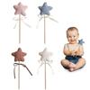Fairy Wand Star Wands Kids Performances Props Wood Stick Wood Pentagram Magic Wand Birthday Gift