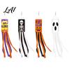 Skull Pattern Wind Streamer Halloween Windsock Flag Large Spooky Pumpkin Skeleton Ghost Socks Outdoor Decorative Eaves Hanging Props Decor for Yard