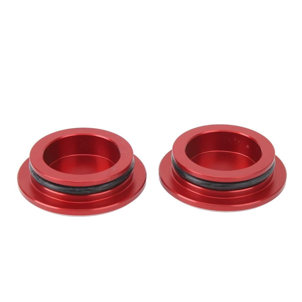 KIMISS 2pcs Frame Hole Plug, CNC Aluminum Motorcycle Frame Hole Cap Dustproof Round Frame