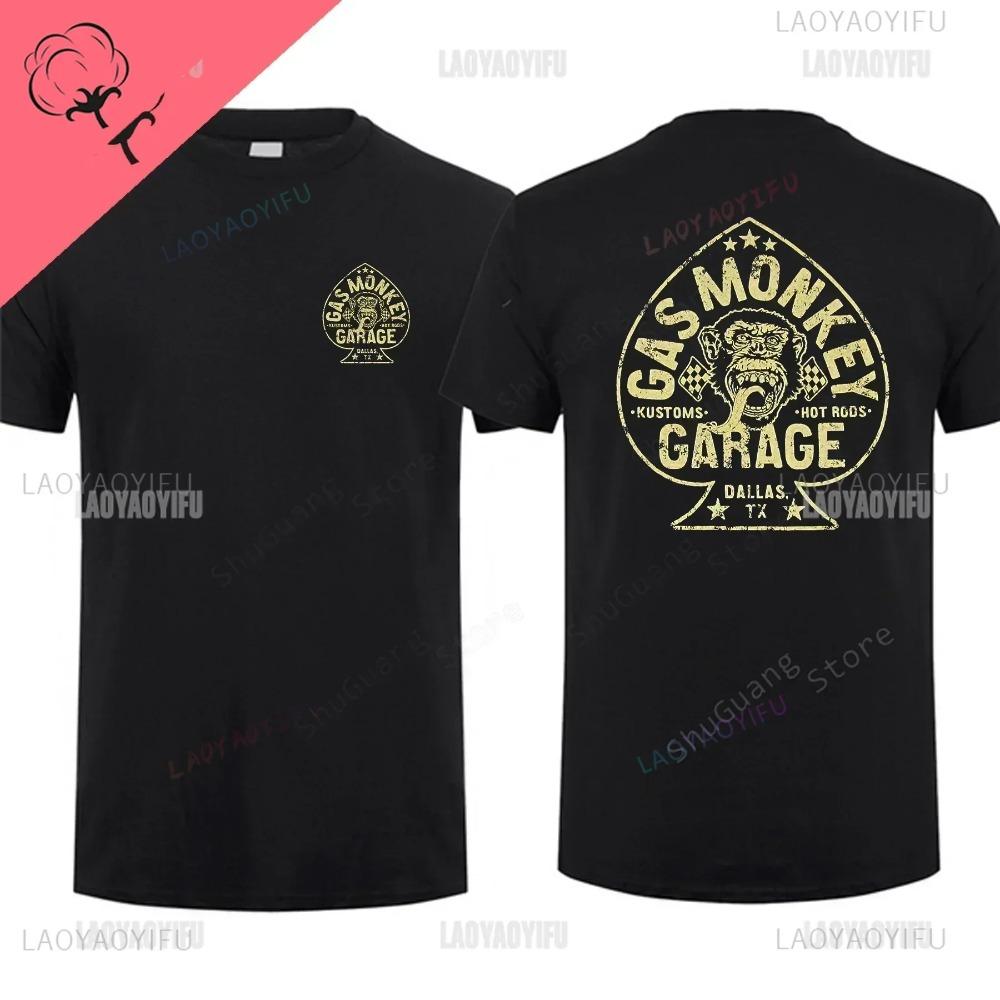 Trending Garage Print Short-sleev Hot Sale Vintage Fashion Men T Shirt Unique Classic Streetwear Harajuku Cotton Top