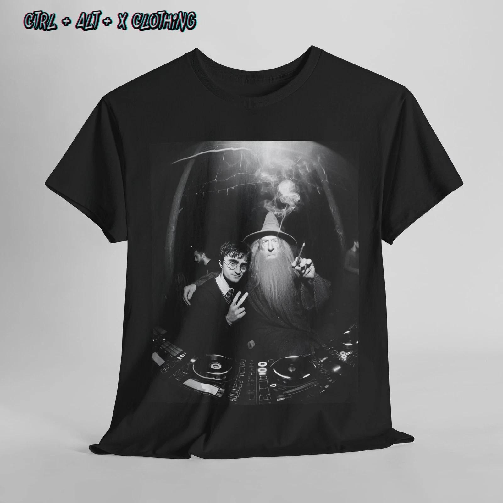 Harry Potter Gandalf Crossover LOTR T-Shirt, Tee, Unisex Shirt, Gift for Fantasy S