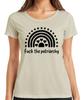 Fuck Patriarchy Feminism Rainbow Hearts Stars Protest Courage Unisexs TShirt