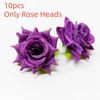 10pcs 3D Dew Drops Artificial Rose DIY Elegant Flower Arrangement  Home Decor