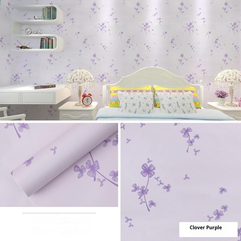 Selvklebende Tapet Pastoralt Blomstermønster Selvklebende Tapet Soverom Stue Møbler Renovering Vanntett og Fuktsikker 10 Meter