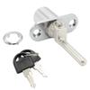 Zinc Alloy Chrome Plated Cabinet Locks With Keys For Garage And Aluminium Doors Stable Lock Lever Design Secure Closing