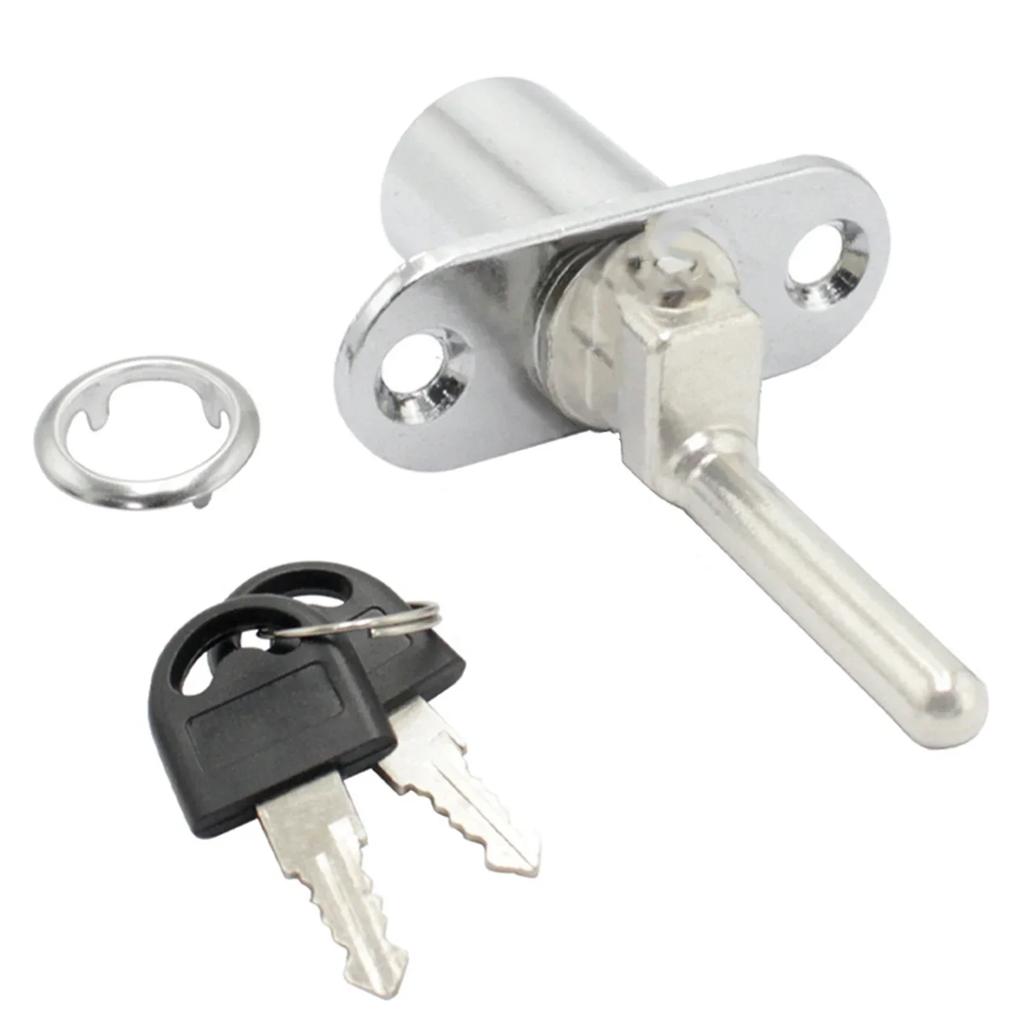 Zinc Alloy Chrome Plated Cabinet Locks With Keys For Garage And Aluminium Doors Stable Lock Lever Design Secure Closing
