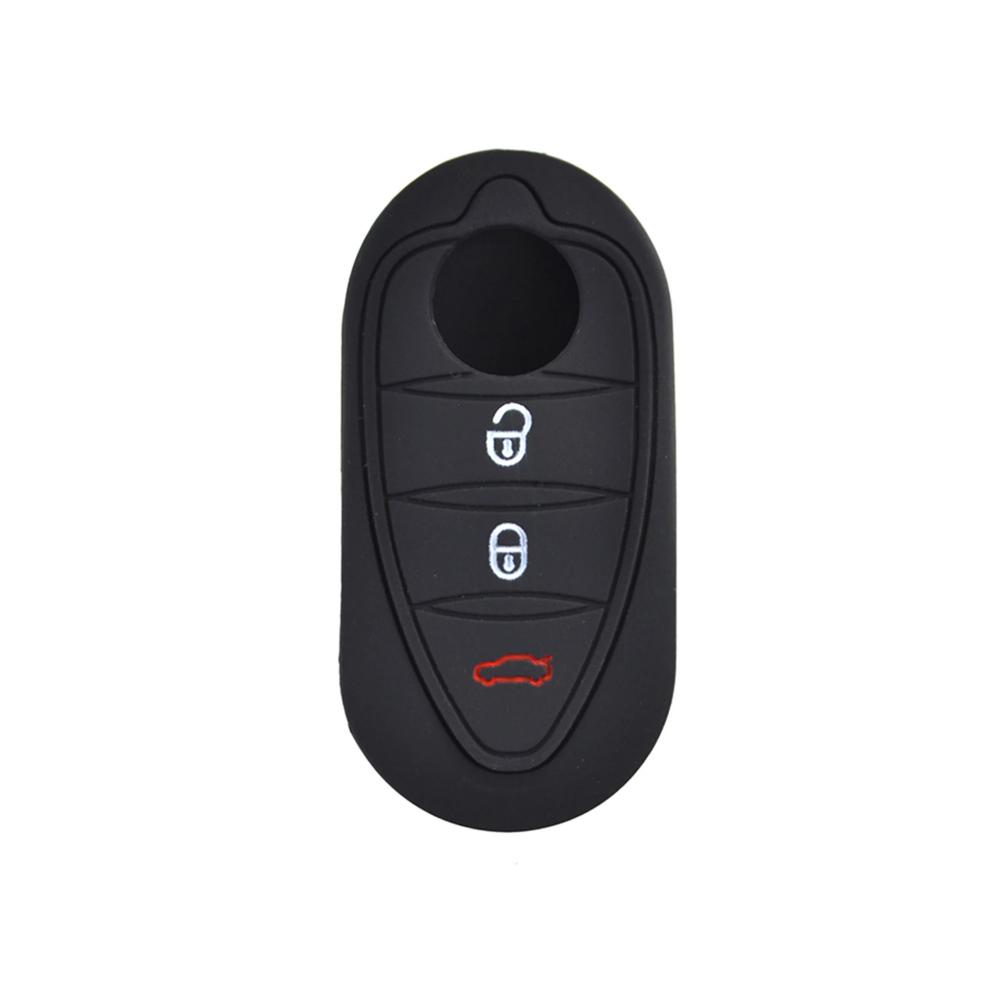 Silicone Key Cover Holder For Alfa Romeo Giulietta Myth Junior 4C Romeo Mito Myth 159 Gto Gta Car Remote Control Car Accessories