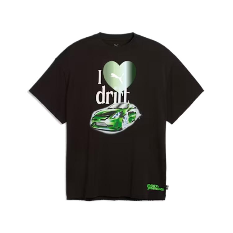 Puma Hoops X Fast & Furious Crew Neck Short Sleeve T-Shirt Men Tops 637899-02