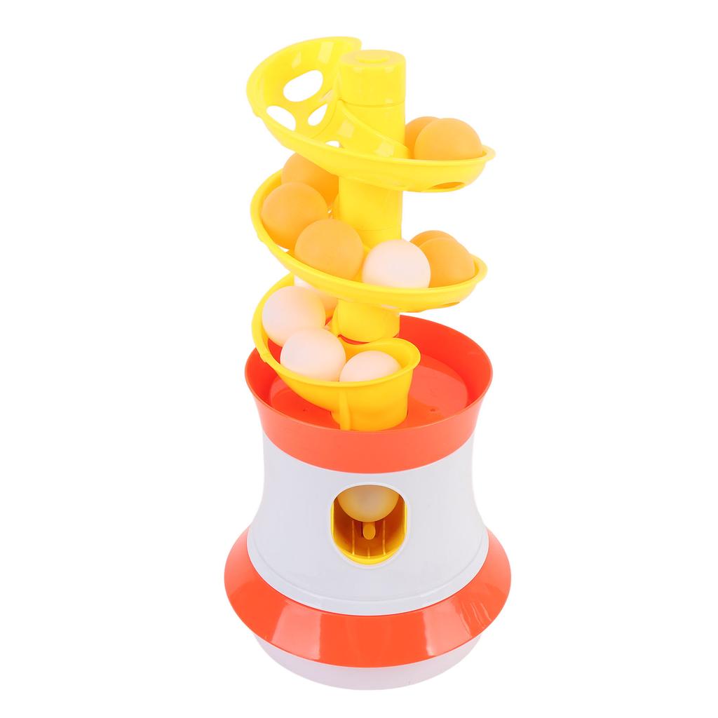 Table Tennis Serve Machine Portable Table Tennis Trainer Balls Automatic Rotating Launcher Training Machine with 16 Balls for Beginners