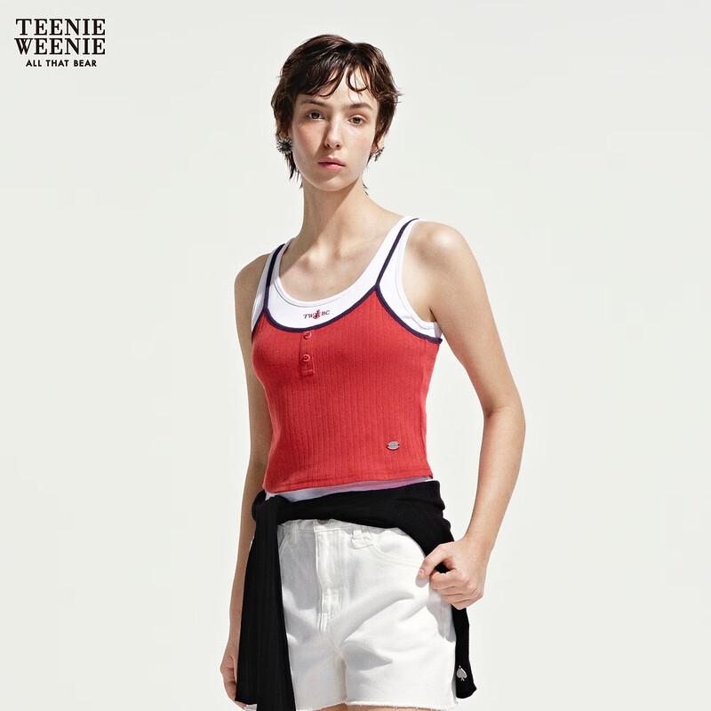 Teenie Weenie Bear Contrast Two-Piece Set M