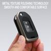 Interior Mouldings Zinc Alloy Leather Car Key Case Cover for Honda Civic 8th gen Folding Protected Key Replace Shell Keychain Au