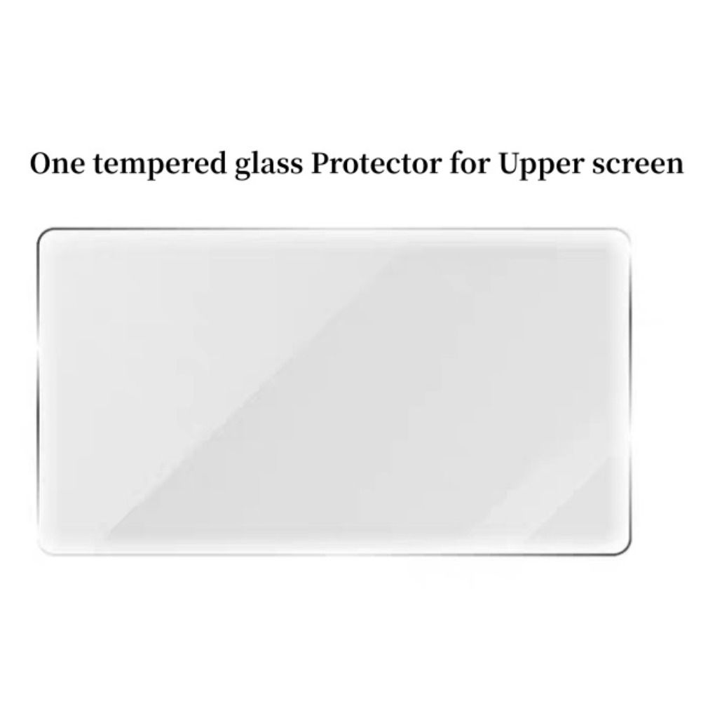 HD Tempered Glass Full Screen Flip Dual Screen Screen Protector Anti Scratch 9H Protective Film for AYN THOR Game Console