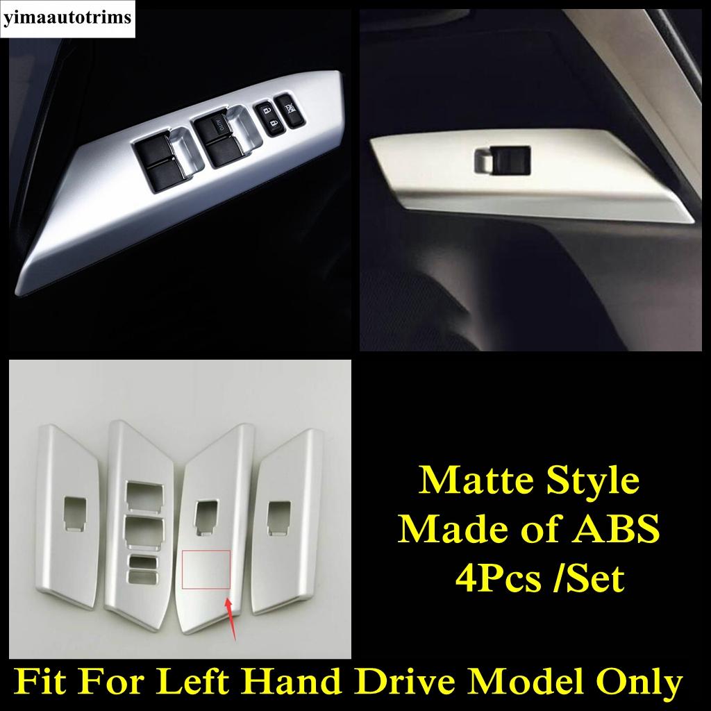 

ABS Armrest Window Glass Lift Button Switch Panel Control Frame Cover Trim For Toyota RAV4 Rav 4 2014 -2018 Interior Accessories Matte Style