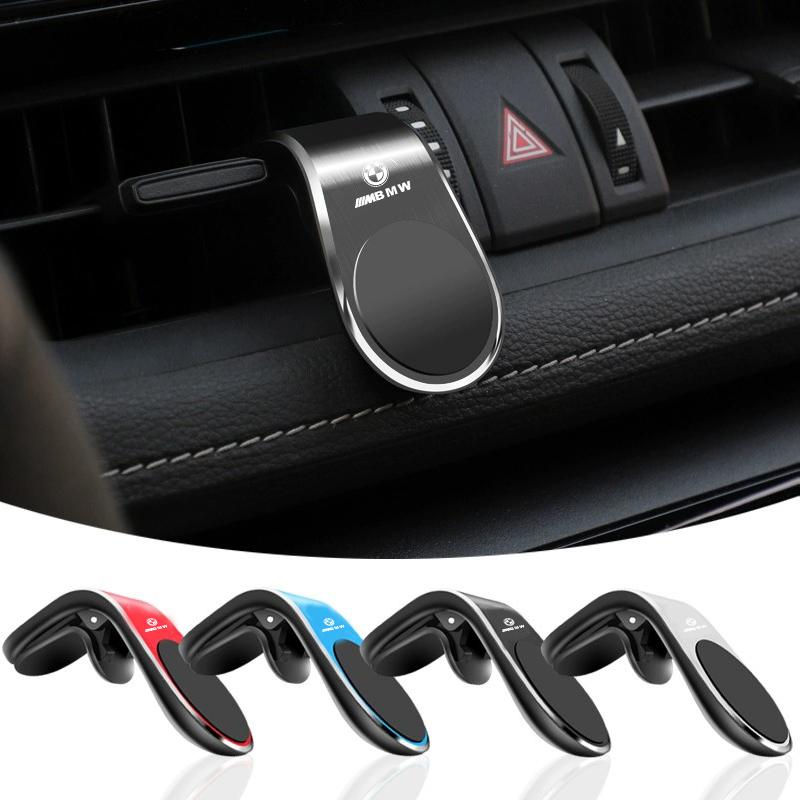 WDDI5 80% New Car Magnetic Phone Holder Air Vent Clip Mount Rotation For BMW iX3 F07 E46 F48 F39 F34 F40 F45 F46 G30 G20 G32 E70 E71