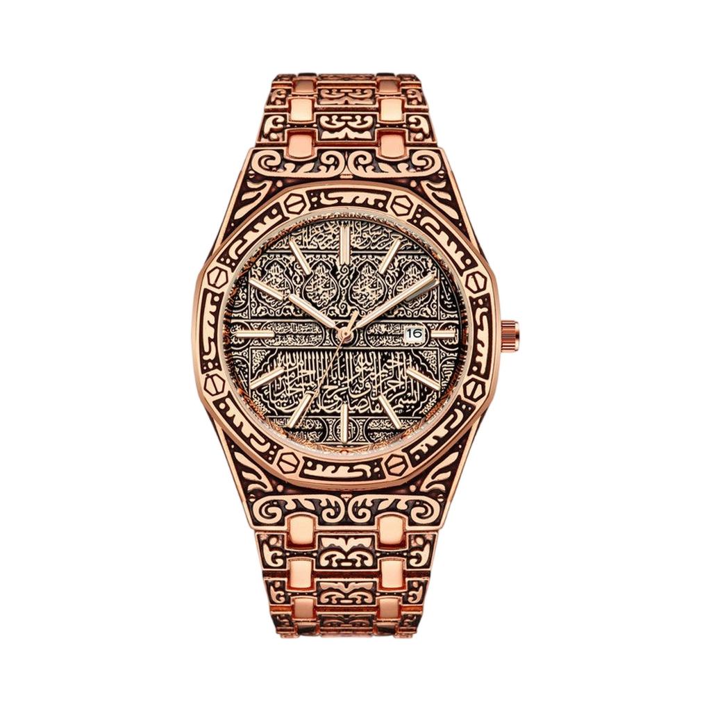 Ceas cu curea de ceas la modă de afaceri din piele pentru bărbați pentru cadou