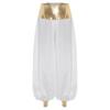 Womens Hippie Harem Pants Magical Lantern Style Metallic Shiny Patchwork Design Arabian Princess Costume