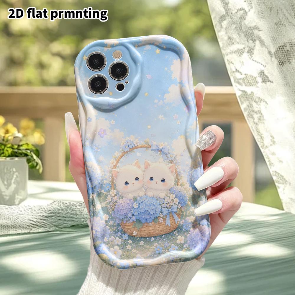 Phone Case: 2D flat, fits iPhone 18 17 16 15 14 13 12Pro protective case, stars and clouds, perfect Christmas and Halloween holiday gift