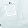 Polytunnel Greenhouse with Sandbags, Walk-In Tunnel Green House with 2 Doors and Screen Windows, 1.8 X 1.8 X 2m, White
