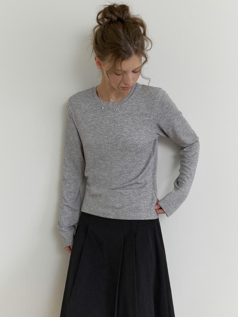 Deomiteun Oli Layered T-Shirt (Gray)