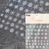 1 Piece 5D Embossed White Snowflake Nail Stickers Winter Christmas Snowflake Nail Art Stickers Self-adhesive Decorative Slider
