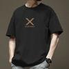 Short sleeve T-shirt men's summer trend 100% cotton with American half sleeve 2025 new top Hong Kong style casual T-shirt T
