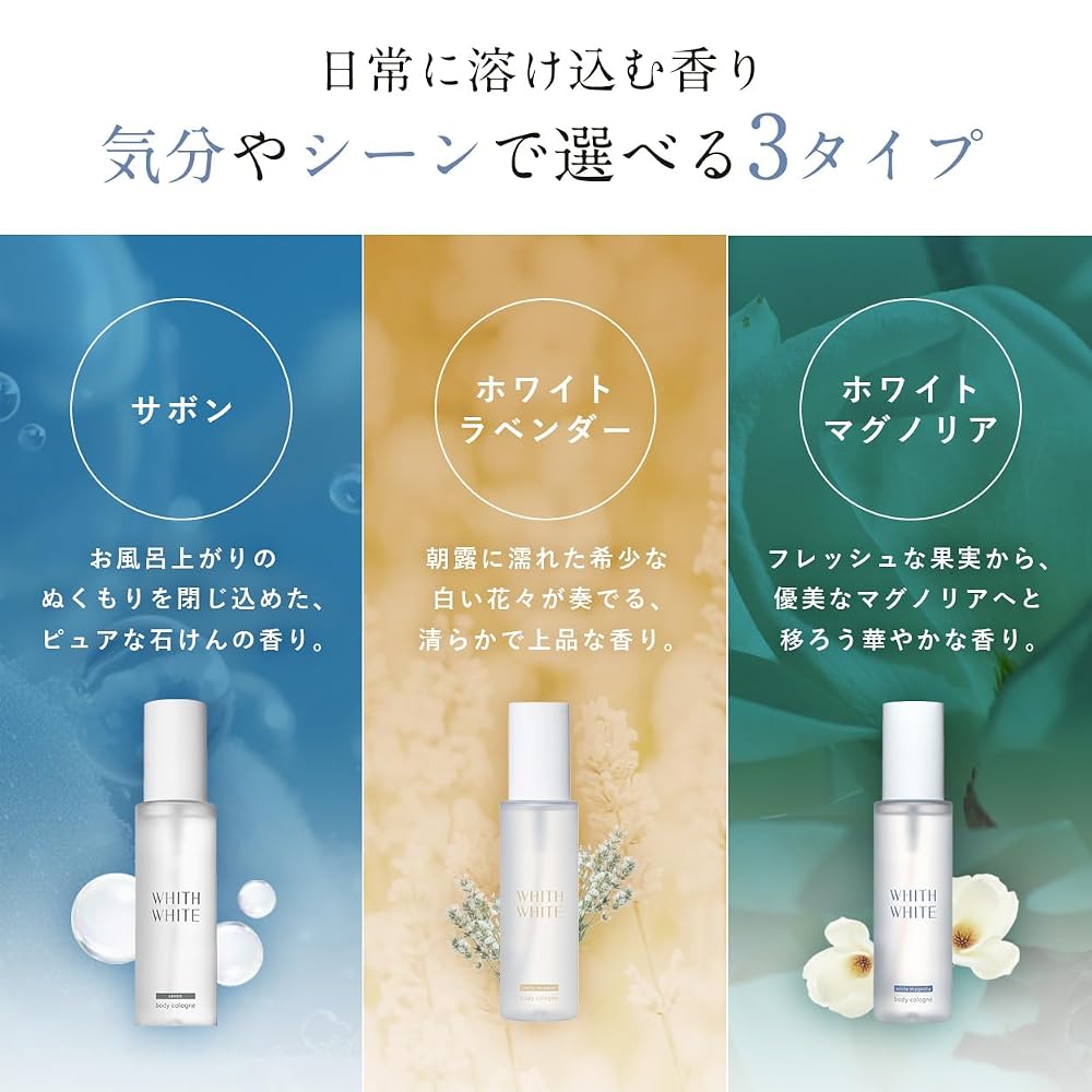 WHITH WHITE Fis White Perfume Body Cologne Fragrance Mist 100ml Sabon