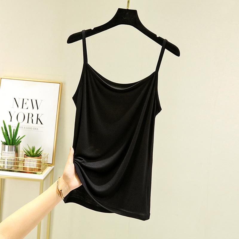 Niche tube top sling vest summer thin inner sleeveless women's clothing large size outer wear thin top women