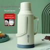 Student-Friendly Large Capacity Insulated Water Bottle with Old-Fashioned Plastic Shell for Dormitory and Home Use
